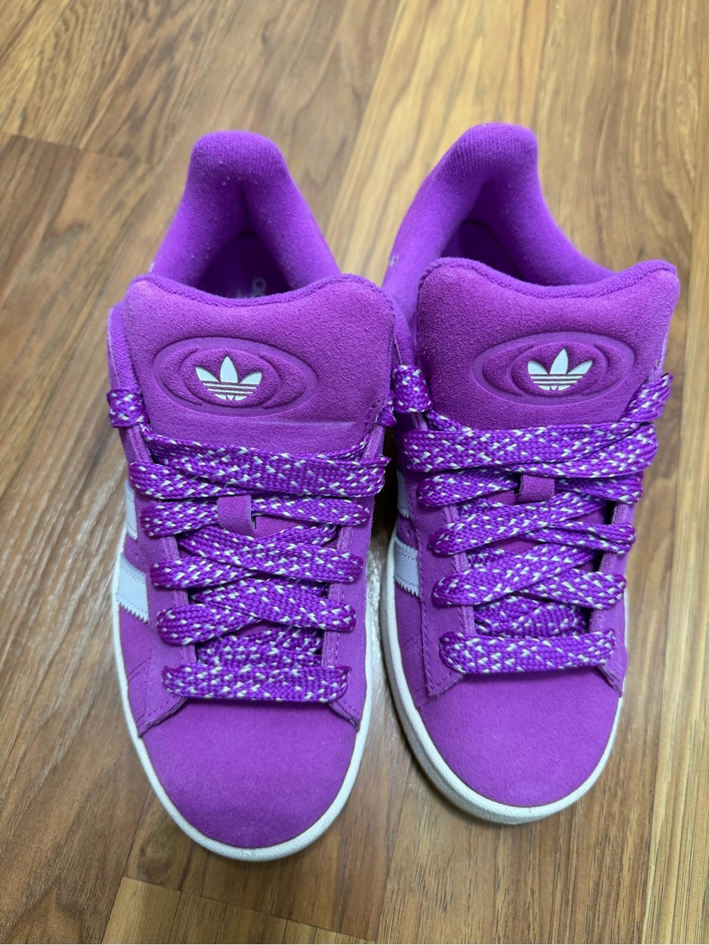 adidas Purple Suede Low-Top Sneakers